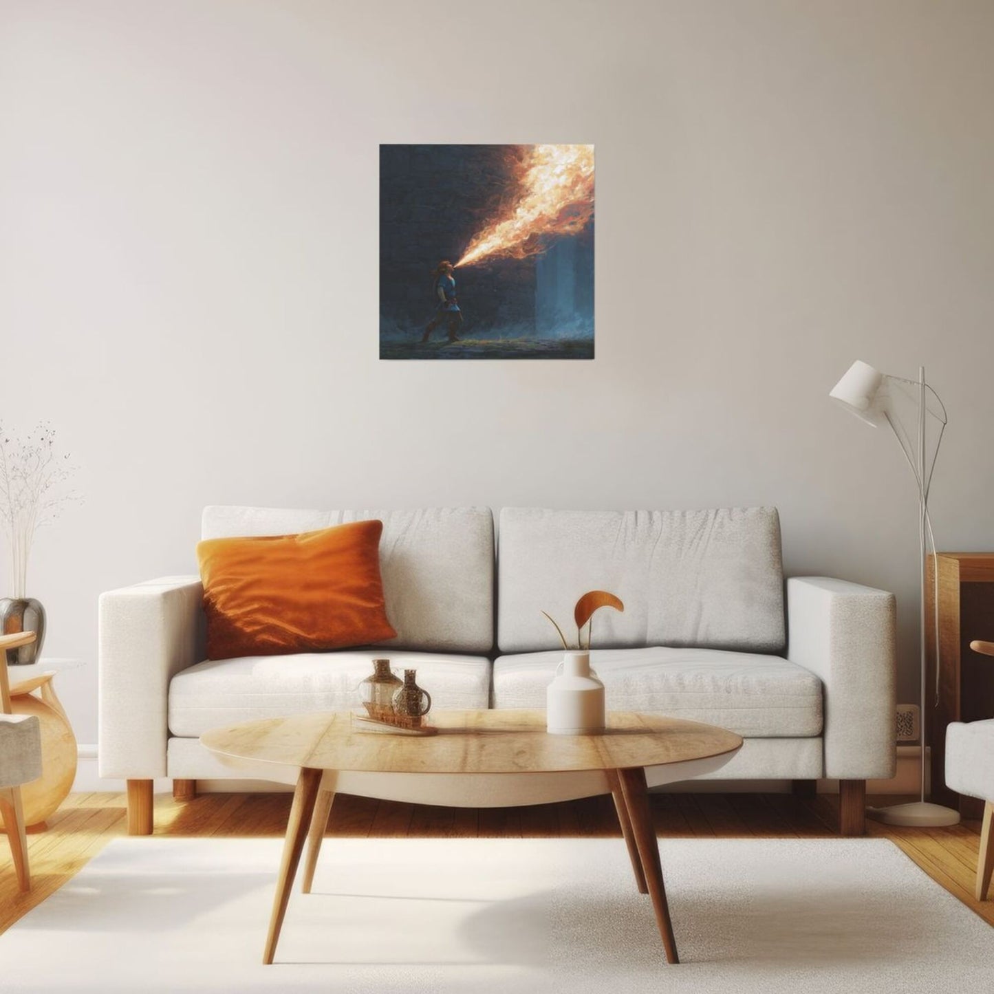 40×40cm Square Canvas Wall Art Unframed Modern Decorative Painting