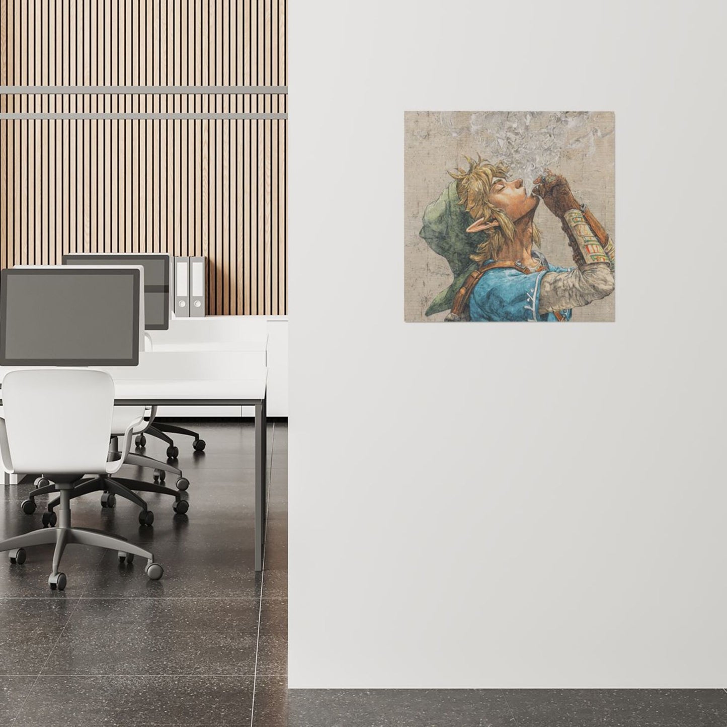 Artistic Square Canvas Wall Hanging 40×40cm Unframed High-Definition Printed Fabric Painting