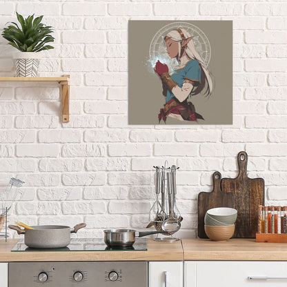 Artistic Square Canvas Wall Art 40×40cm Unframed Decorative Fabric Painting