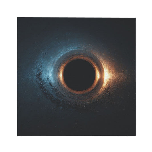Cosmic Black Hole Artistic Square Canvas Wall Art 40×40cm Unframed Decorative Fabric Painting