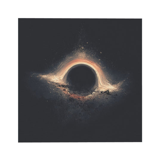 Colorful Cosmic Black Hole Artistic Square Canvas Wall Art 40×40cm Unframed Decorative Fabric Painting